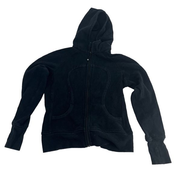 lululemon athletica Other - Lululemon Athletica Hoodie Mens Small Black Full Zip Scuba Heavy Set Thumb Holes